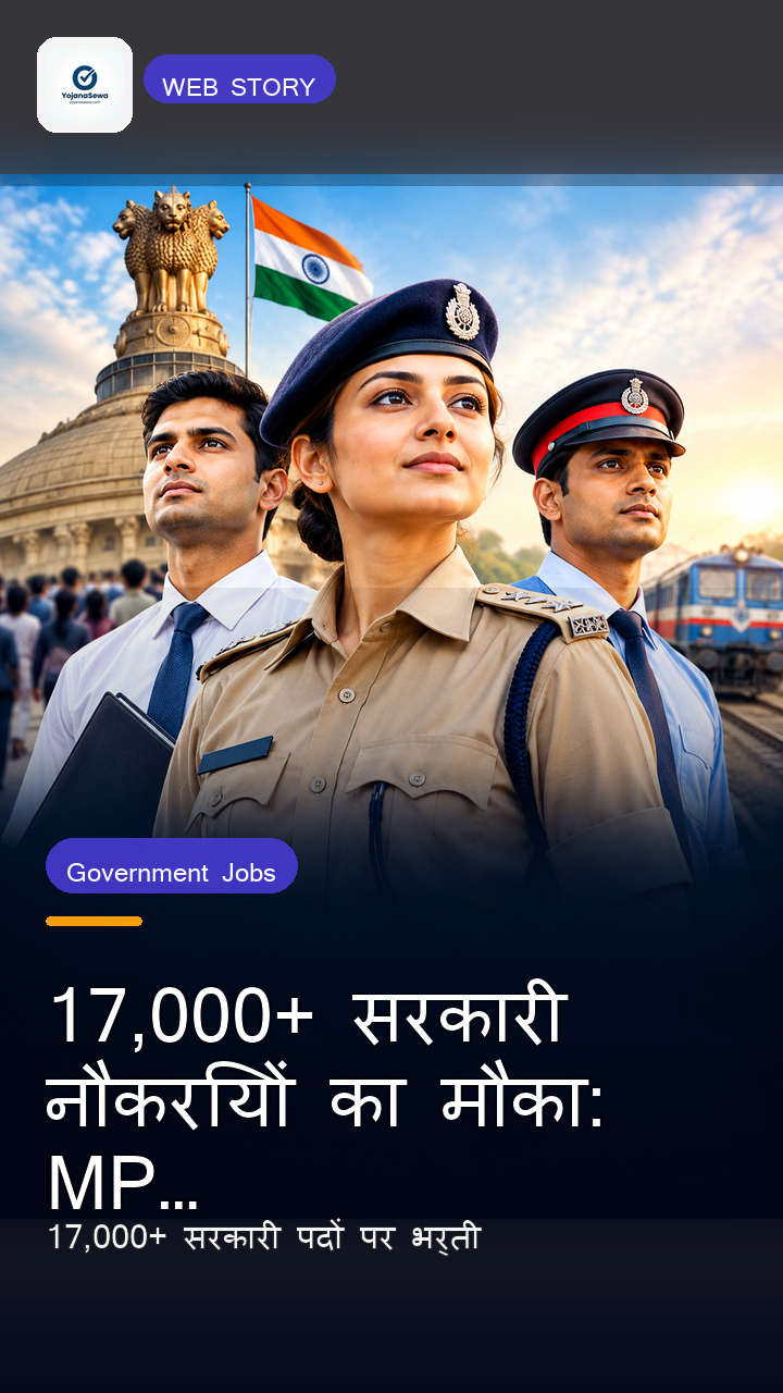 17,000+ सरकारी नौकरियों का मौका: MP पुलिस, SSC, RRB में भर्ती